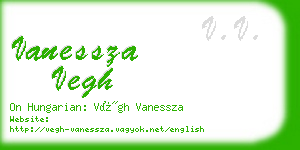 vanessza vegh business card